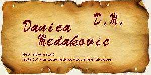 Danica Medaković vizit kartica